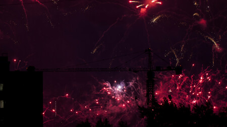 Фейверк в городе