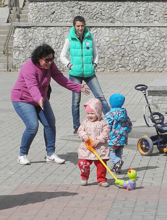 Радость бабушки.