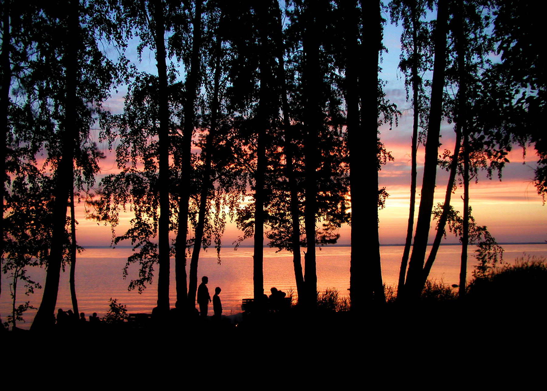 Вечер на Обском водохранилище