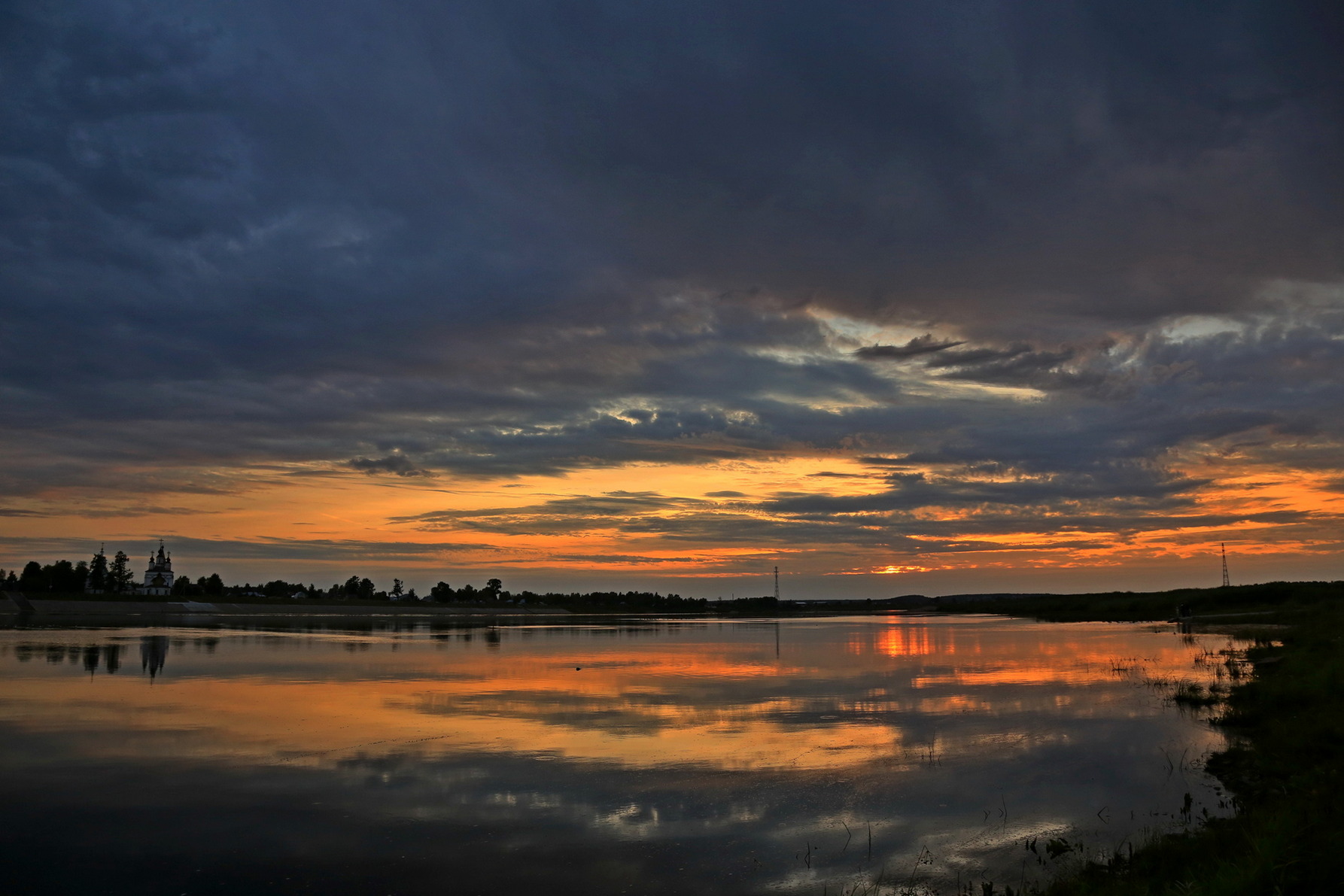 Закат на Сухоне