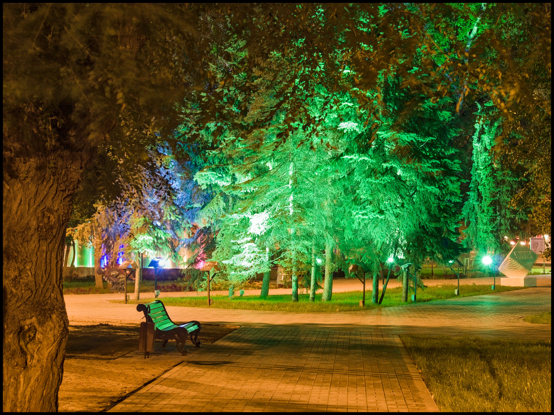 Уголок городской ночи.