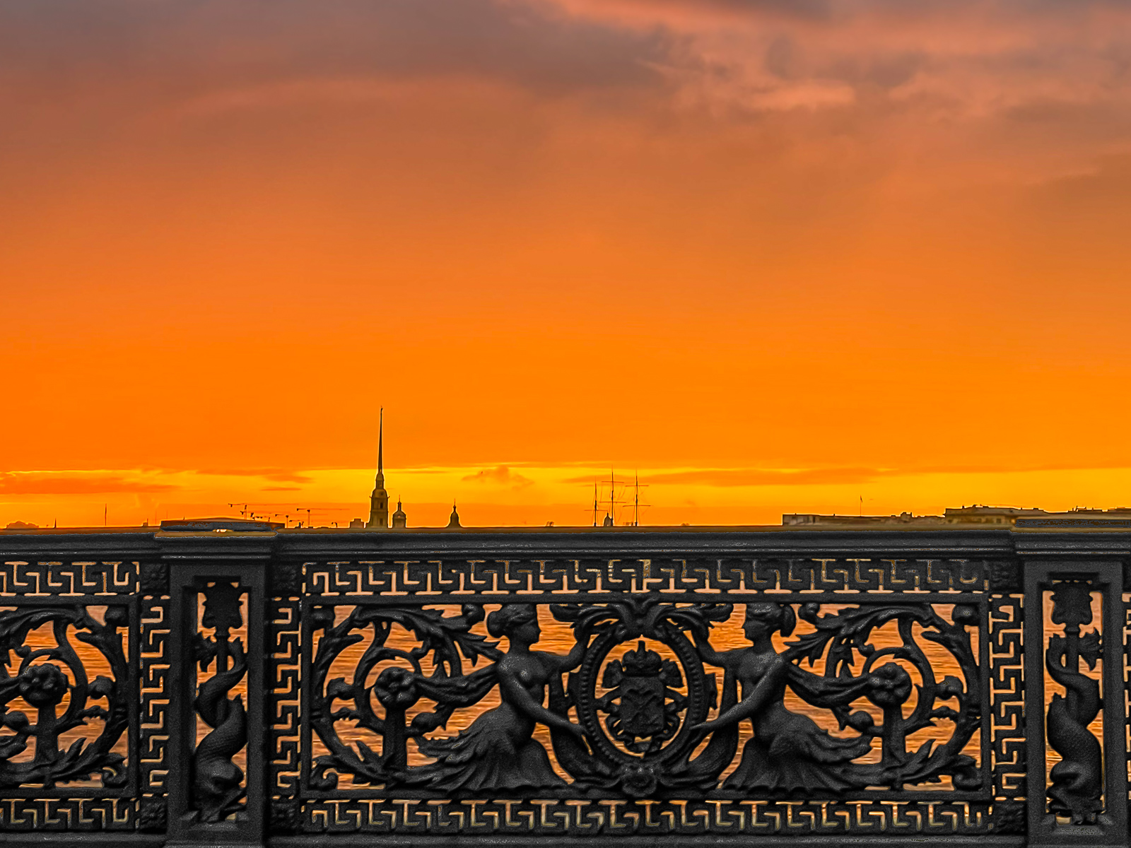 Закат в любимом городе