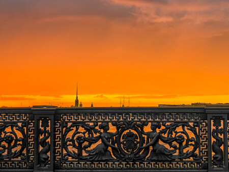 Закат в любимом городе