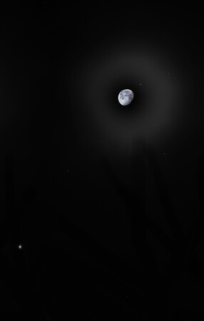 морозное утро перед рассветом