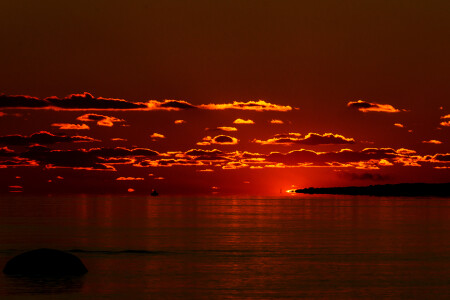 Закат на Балтике.