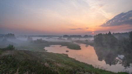утро рыбака