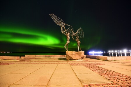 Северное сияние в Петрозаводске