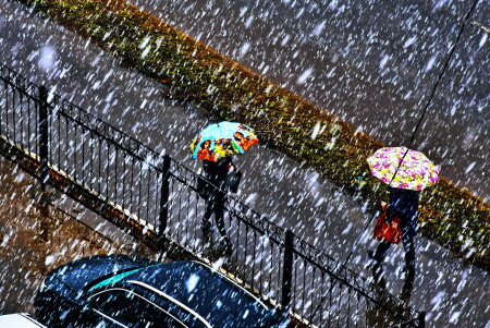 То дождь,то снег.