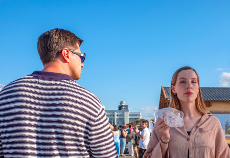 На набережной Архангельска