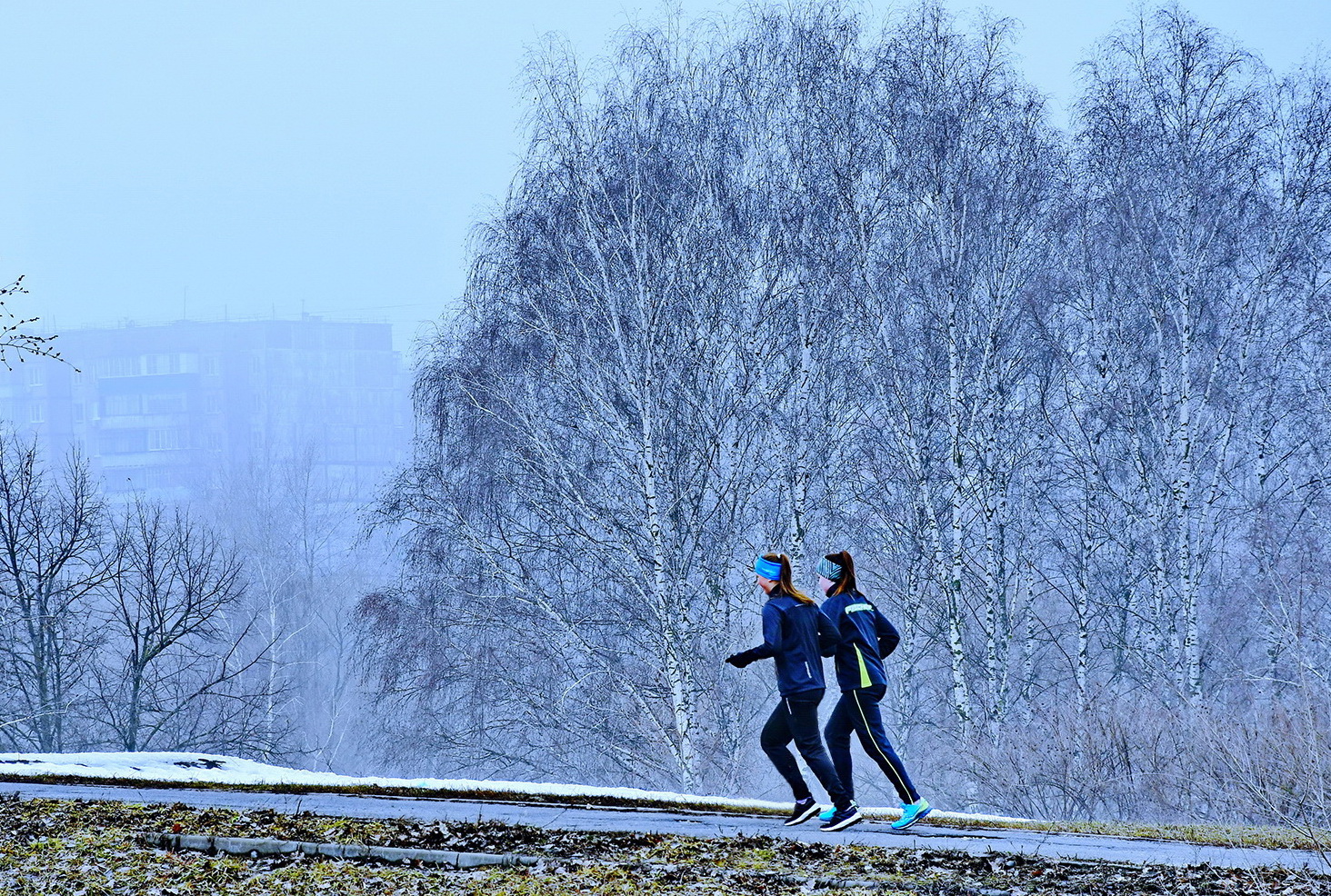 Утренняя пробежка бодрит.