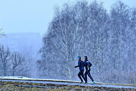 Утренняя пробежка бодрит.