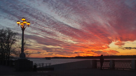 Набережная реки Волга. город Самара.