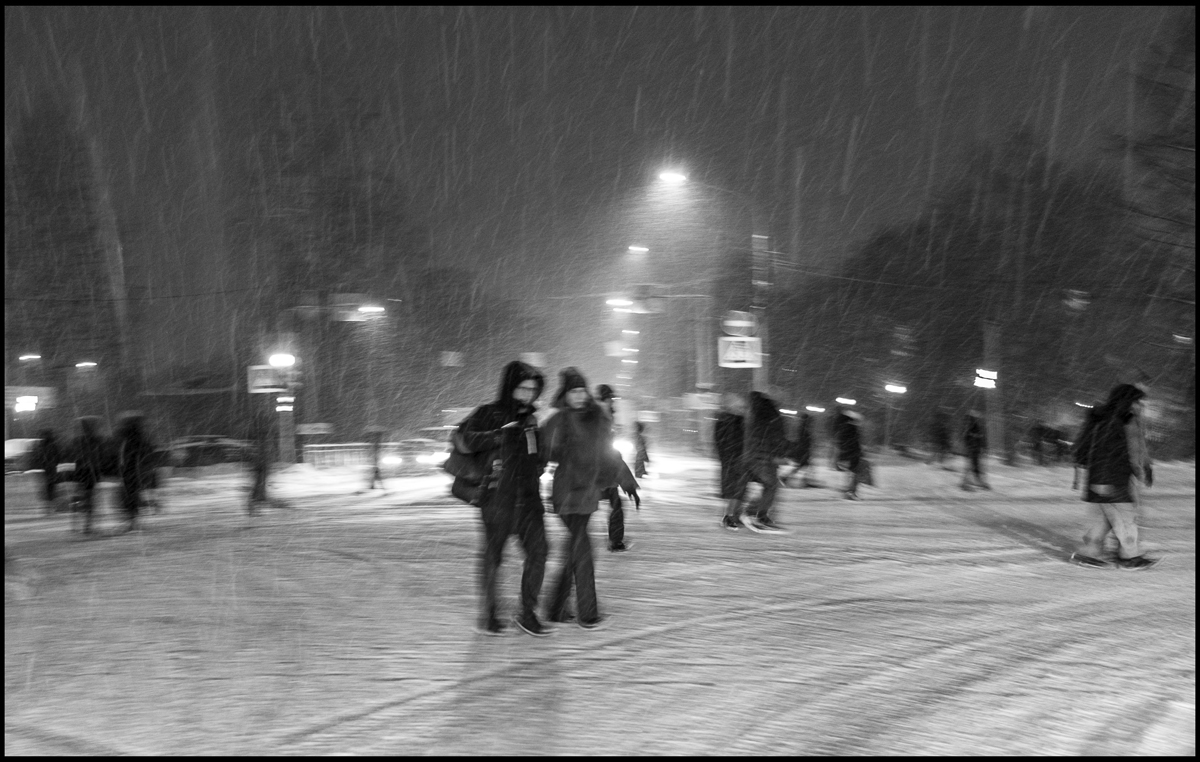 Заснеженный город