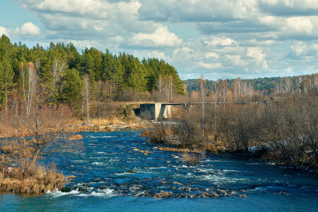 Маслянинская ГЭС, река Бердь. Поселок Перебор