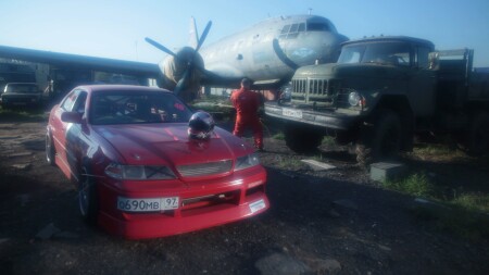 Съемка гонщика