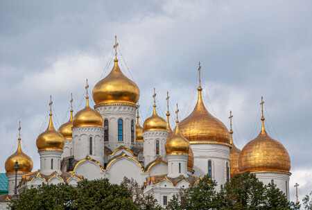 Купола кремлевских соборов
