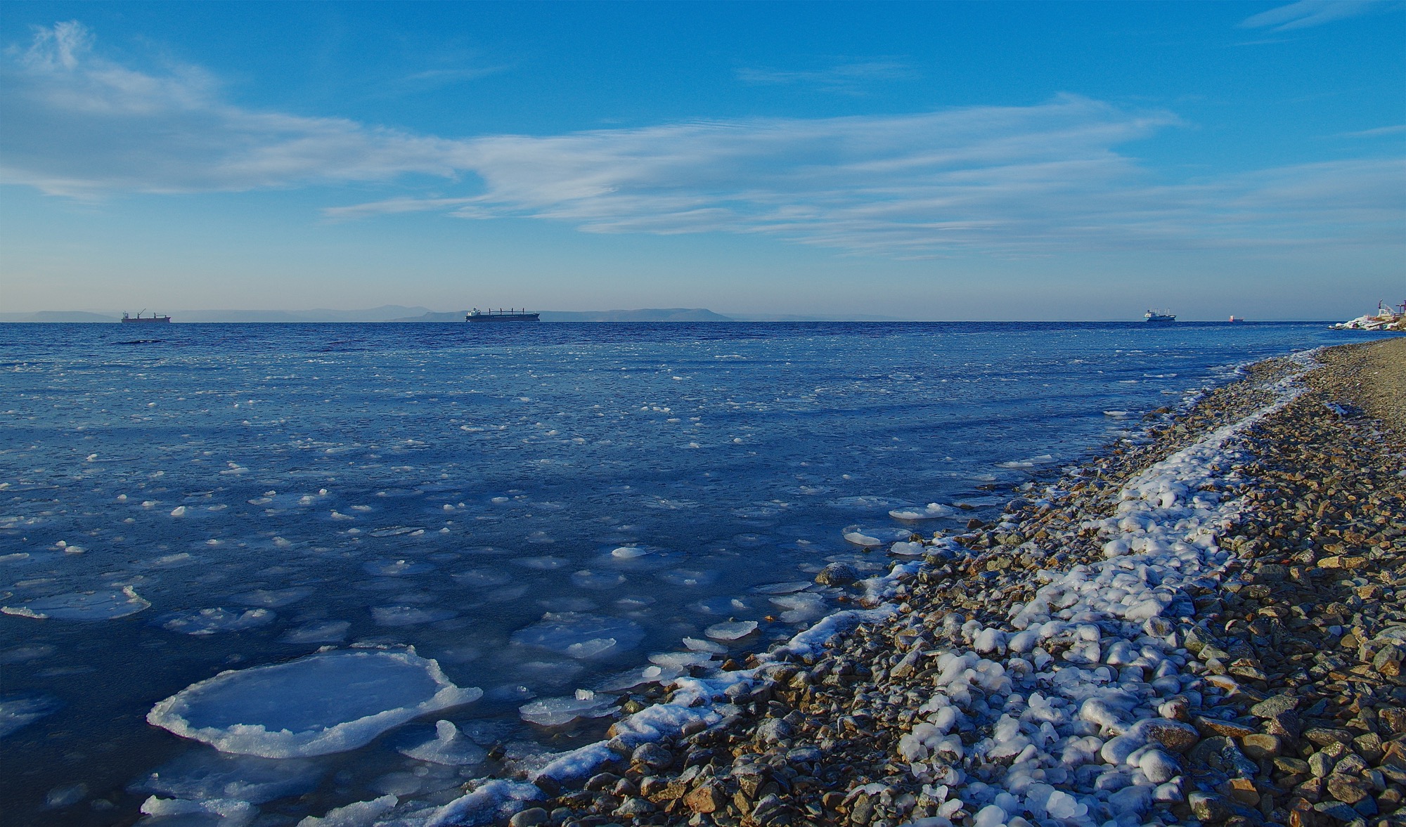 Зима на побережье