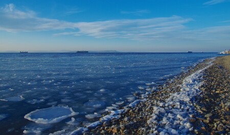 Зима на побережье