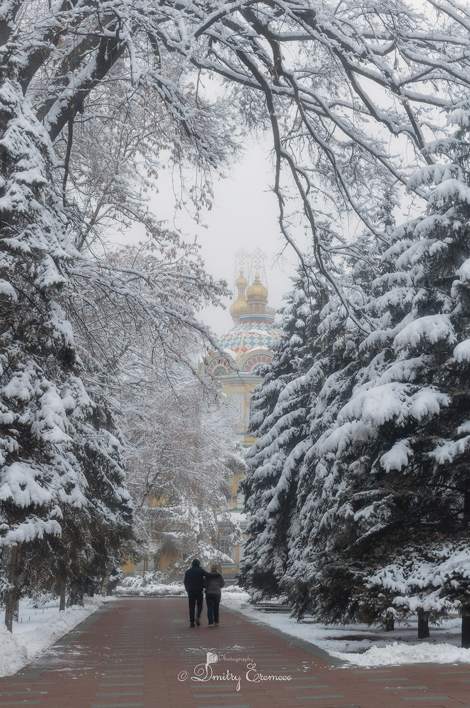 Тихий парк в снежный день, подобен тайному саду, наполняющему душу...