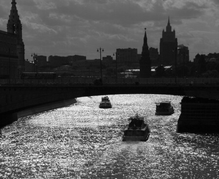 Закат на Москве-реке.