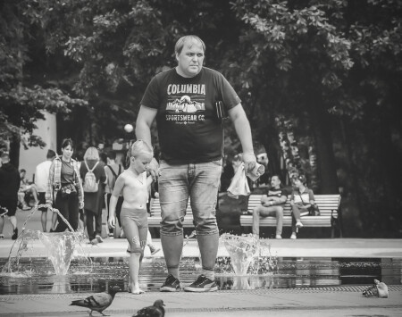 Папа, мне совсем не холодно!