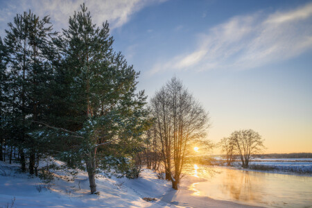 Зимний закат 