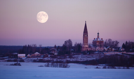 морозный вечер