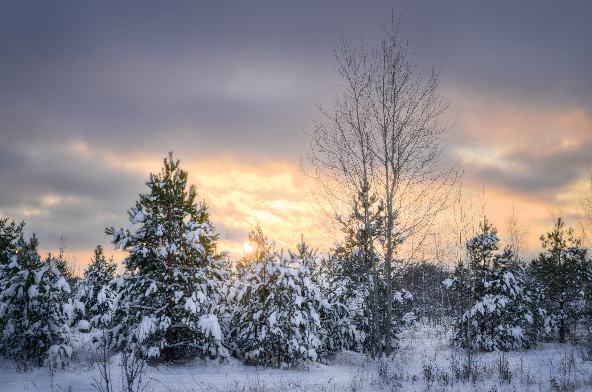 Первый закат в новом году