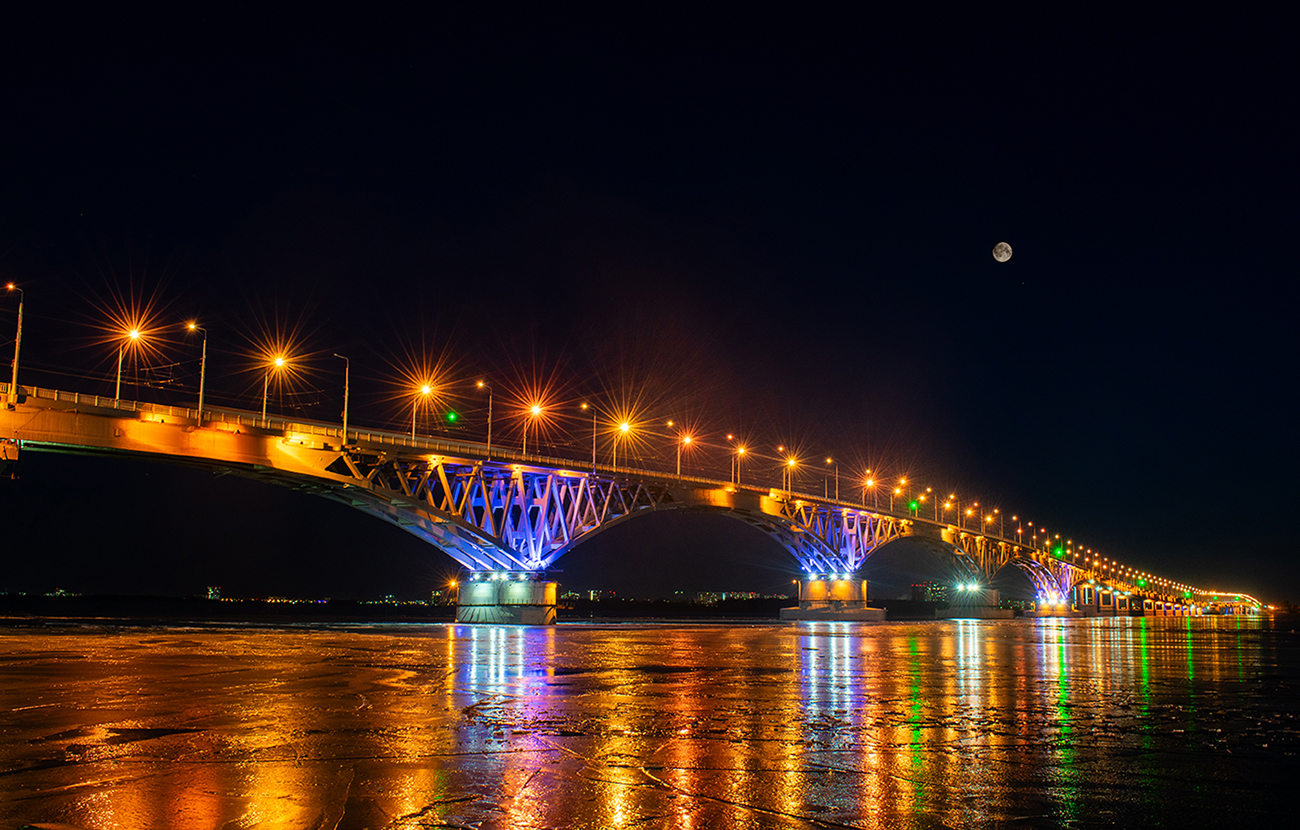 Мост через Волгу. Саратов.