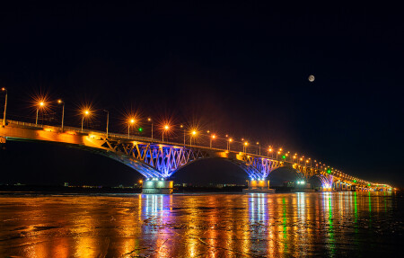 Мост через Волгу. Саратов.