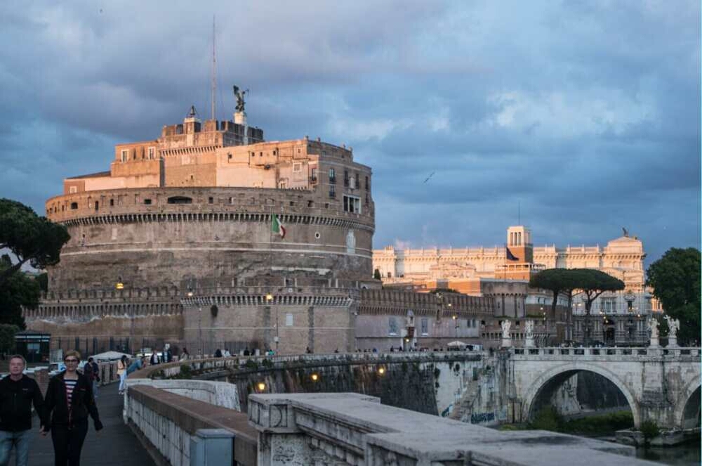 РИМ Замок Святого Ангела. Вечер