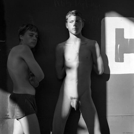 Сергей и Максим. Форт "Константин", Кронштадт, 2004.