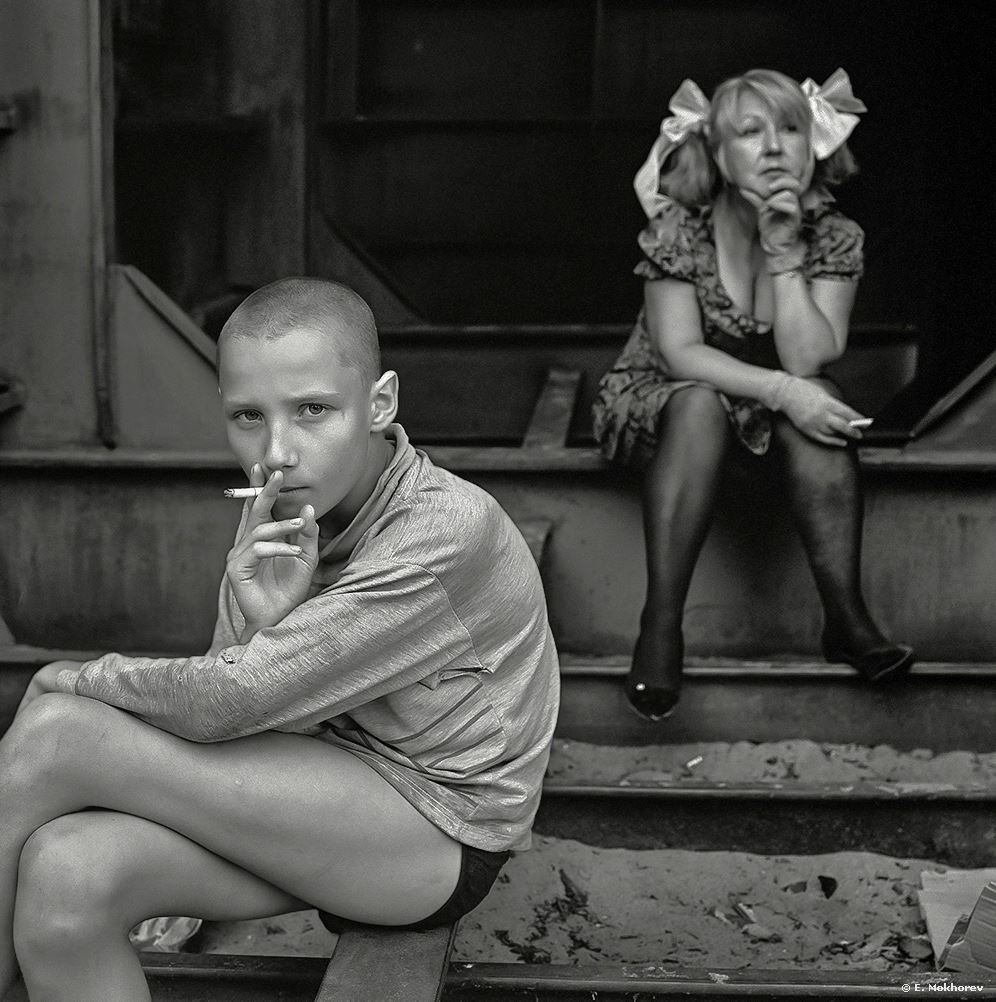 Иван и Алина. Кронштадт, 2004.
