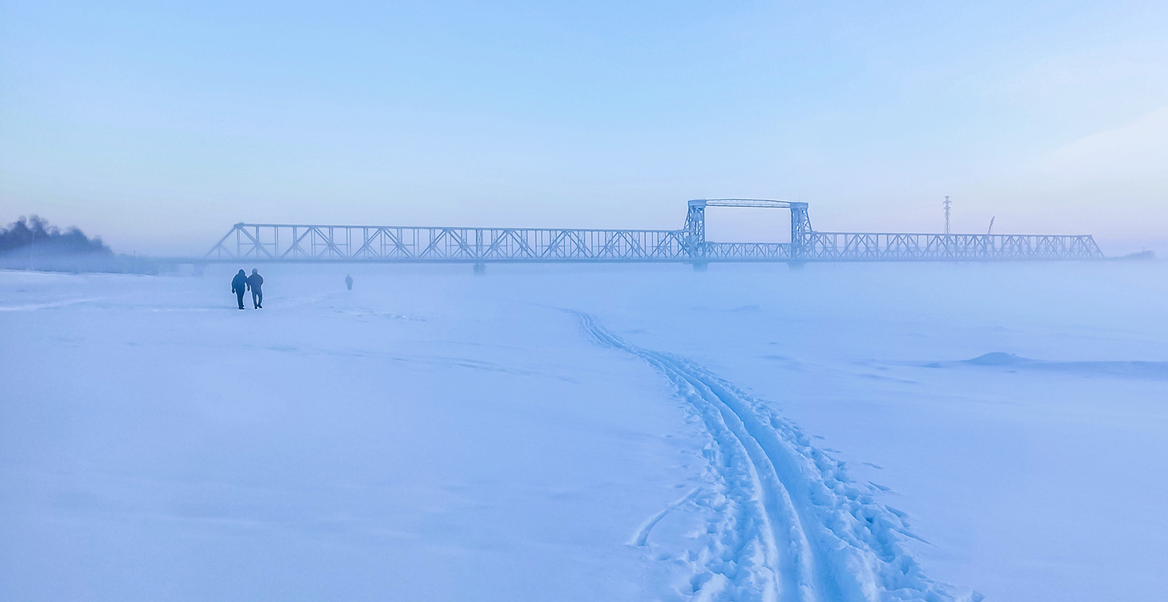 Лыжня на Северной Двине