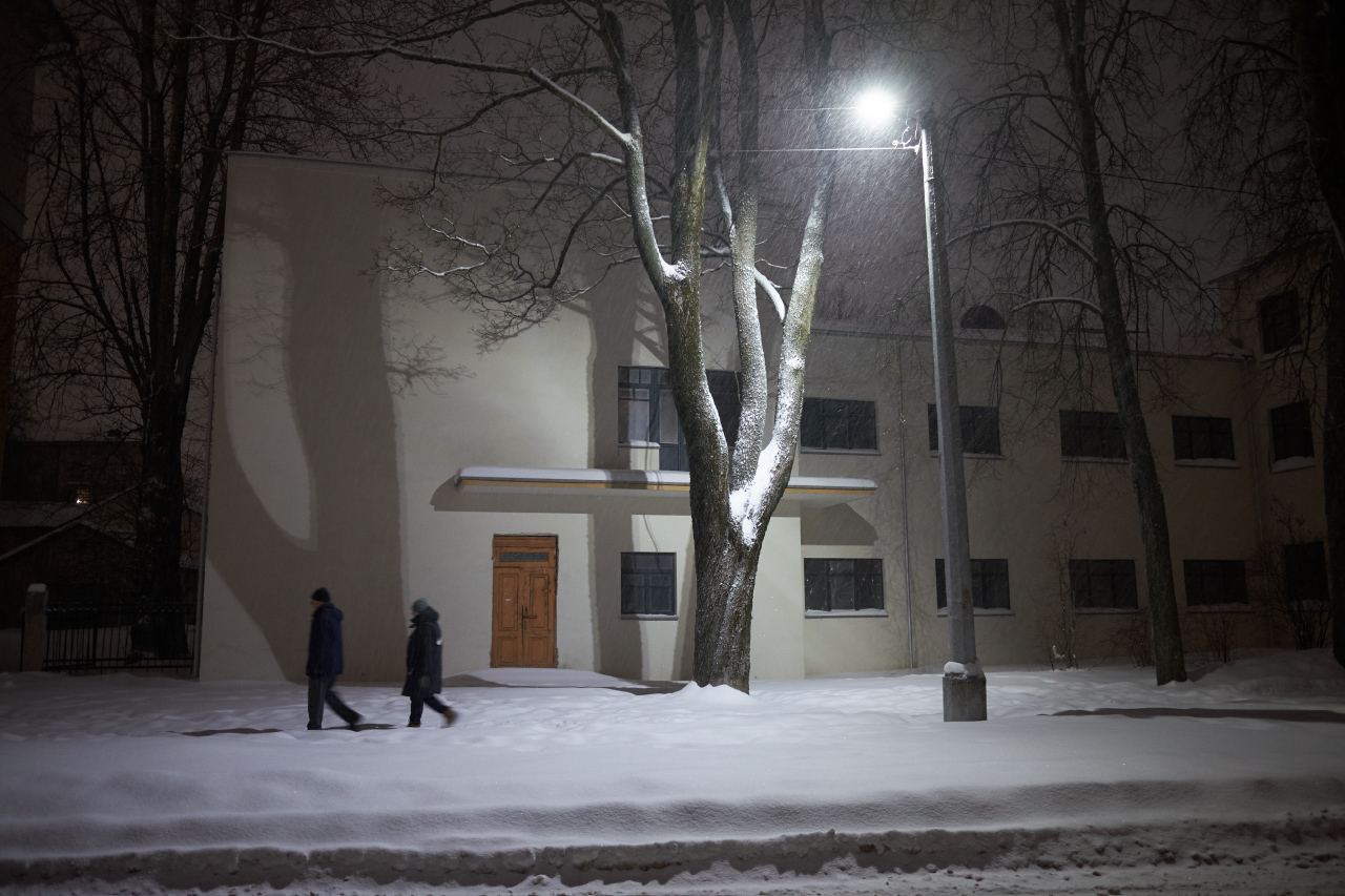 «Снежный вечер 7» раздел «Городской пейзаж». «»