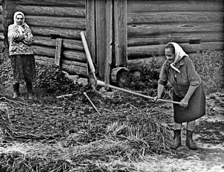 Древнее искусство - ручной обмолот зерна