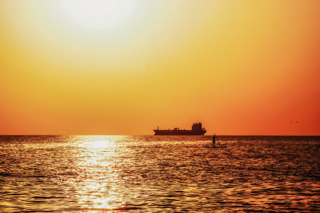 Море, закат