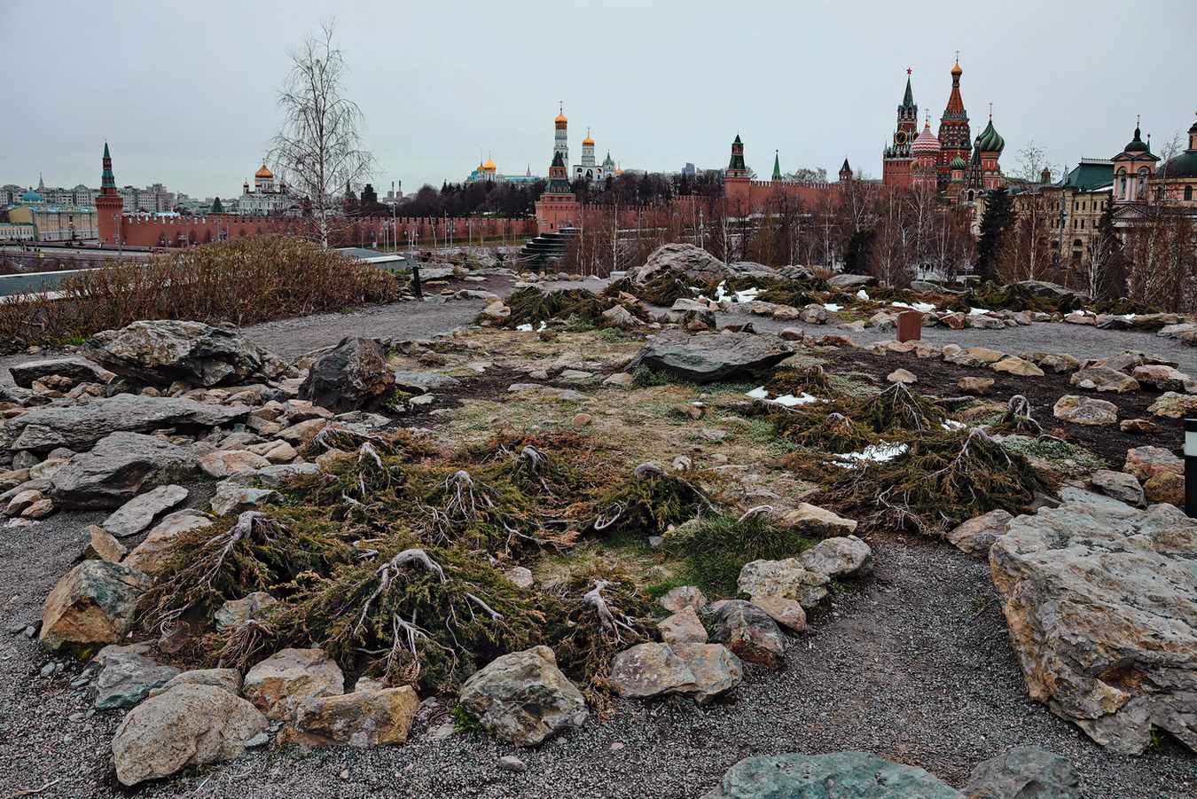 Москва, Зарядье. раздел Городской пейзаж. Апрельская погода в Москве