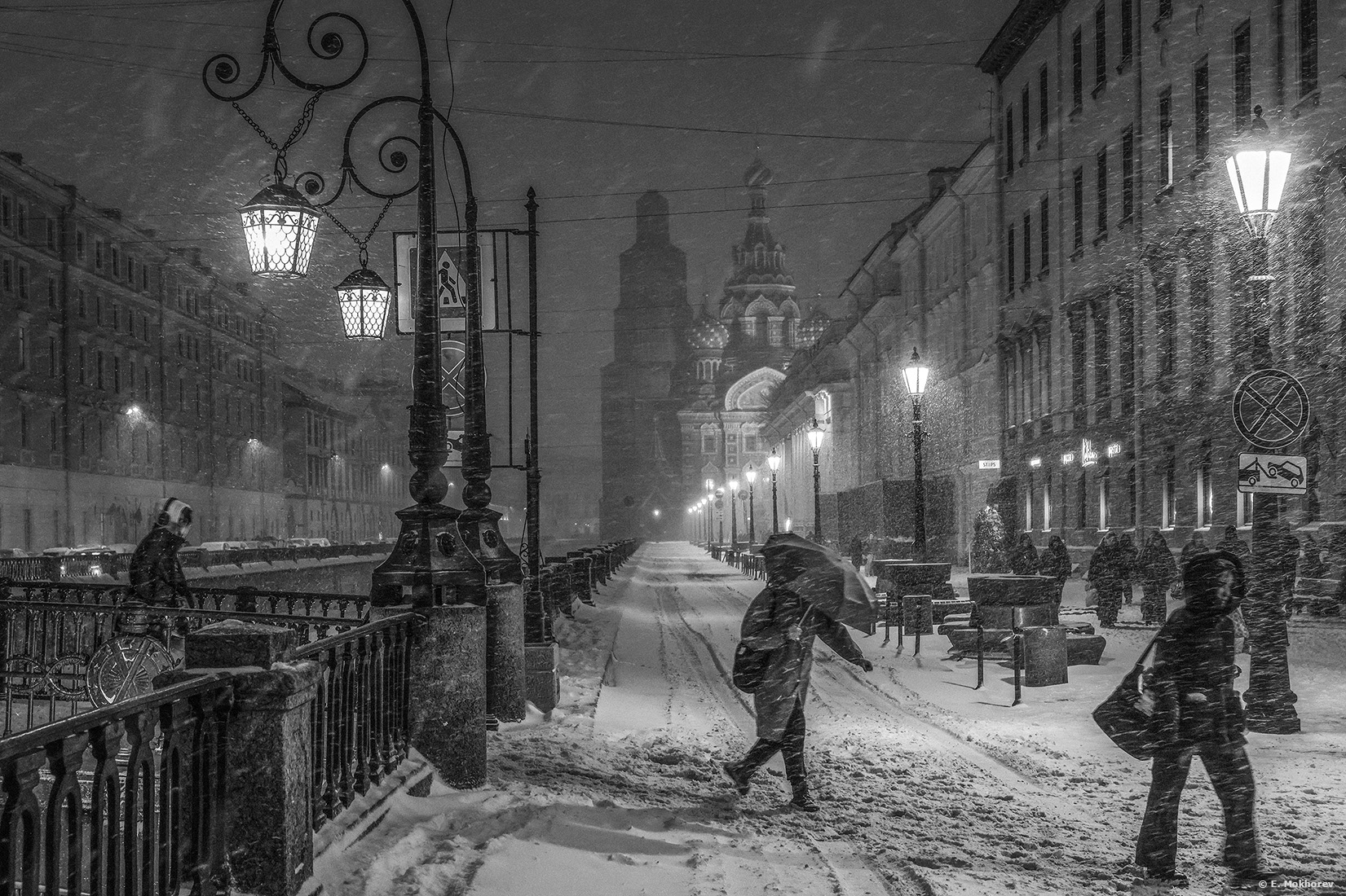 «Набережная канала Грибоедова у Итальянского моста. С-Пб., февраль 2026.» раздел «Жанр, Городской пейзаж». «»