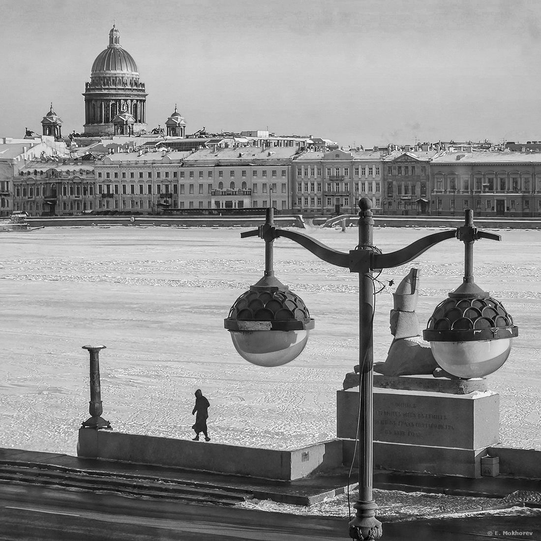 «Университетская набережная. С-Пб., февраль 2026.» раздел «Жанр, Городской пейзаж». «»