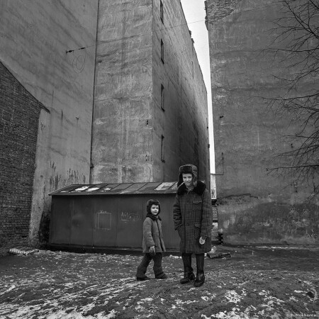 На Петроградской стороне. Ленинград, март 1990.
