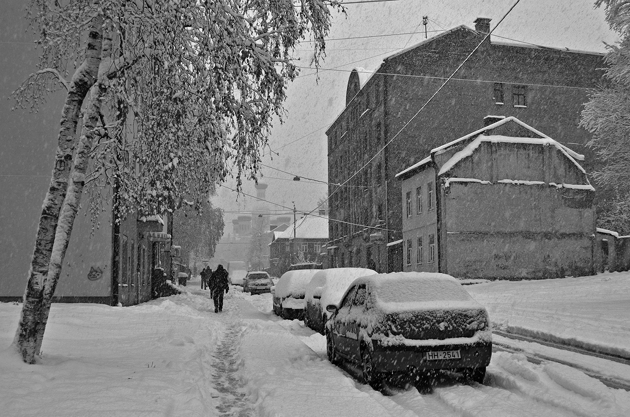 «Заснежило» раздел «Городской пейзаж». «»