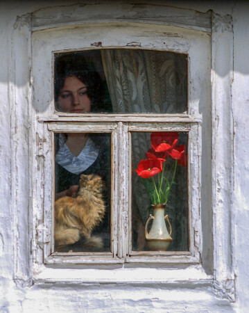 Женщина в окне.