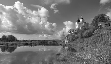  Георгиевская церковь на реке Чусовой