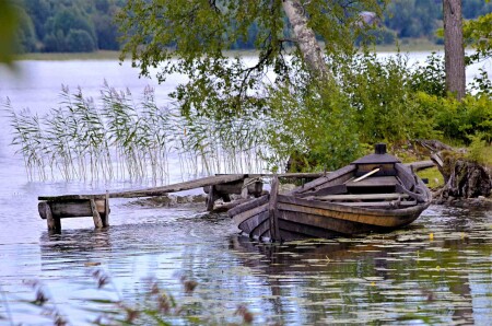 Тихая заводь. Карелия. Кижи