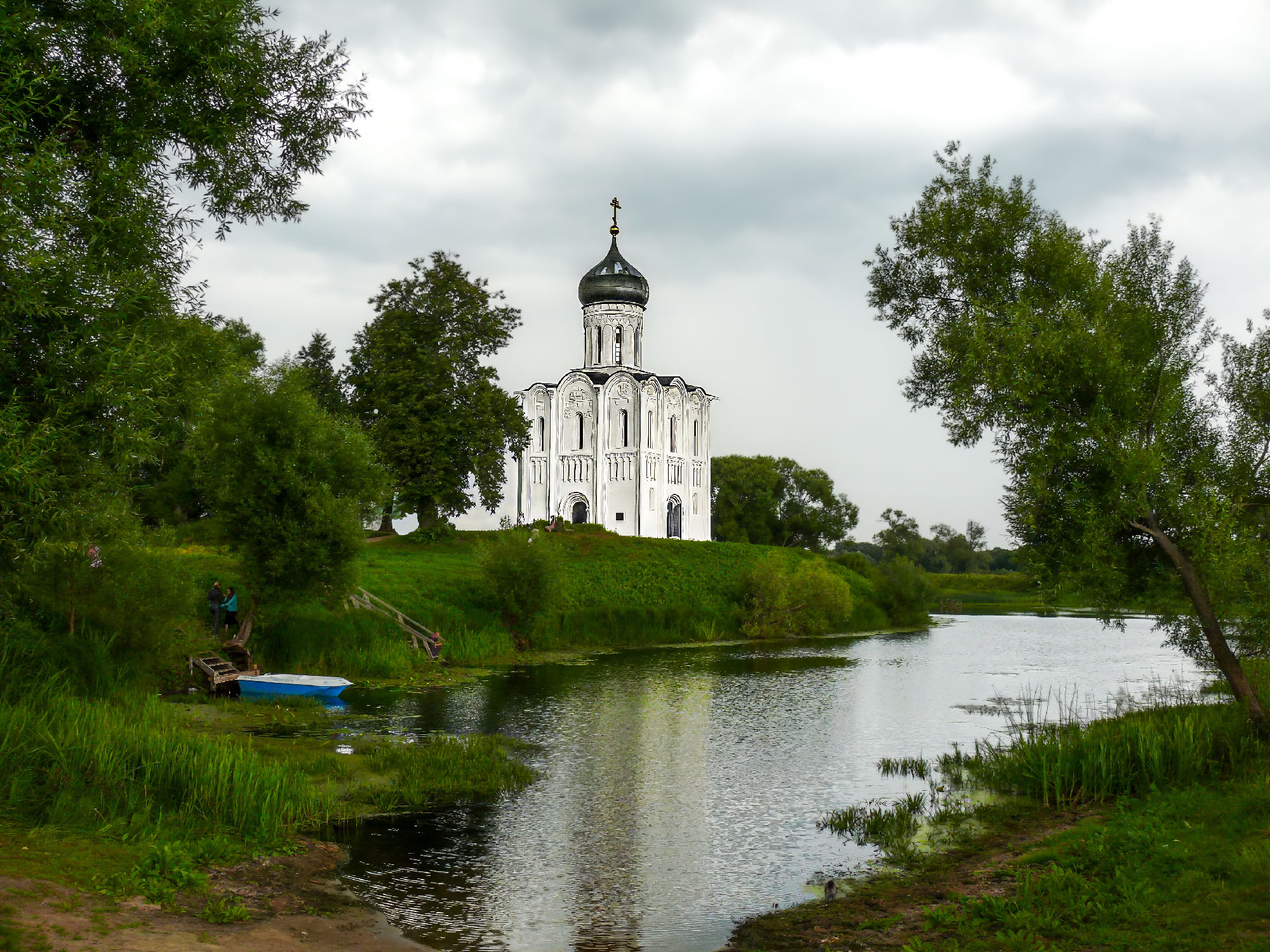«Храм Покрова Пресвятой Богородицы (Покрова на Нерли)» раздел «Природный пейзаж». «»