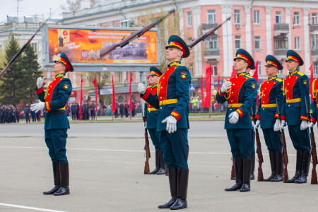 На параде