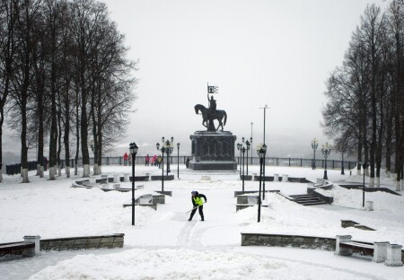 Утро после снегопада