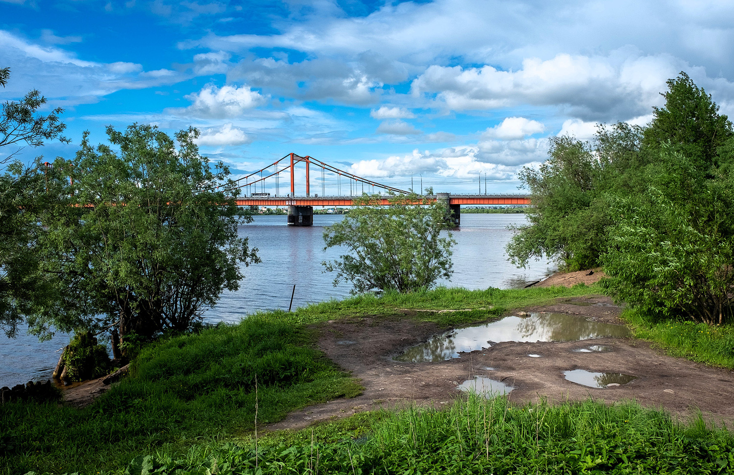 «Вид на Соломбальский мост(Архангельск)» раздел «Архитектура. Памятники. Интерьер». «»