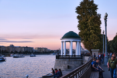 Москва река, вечер